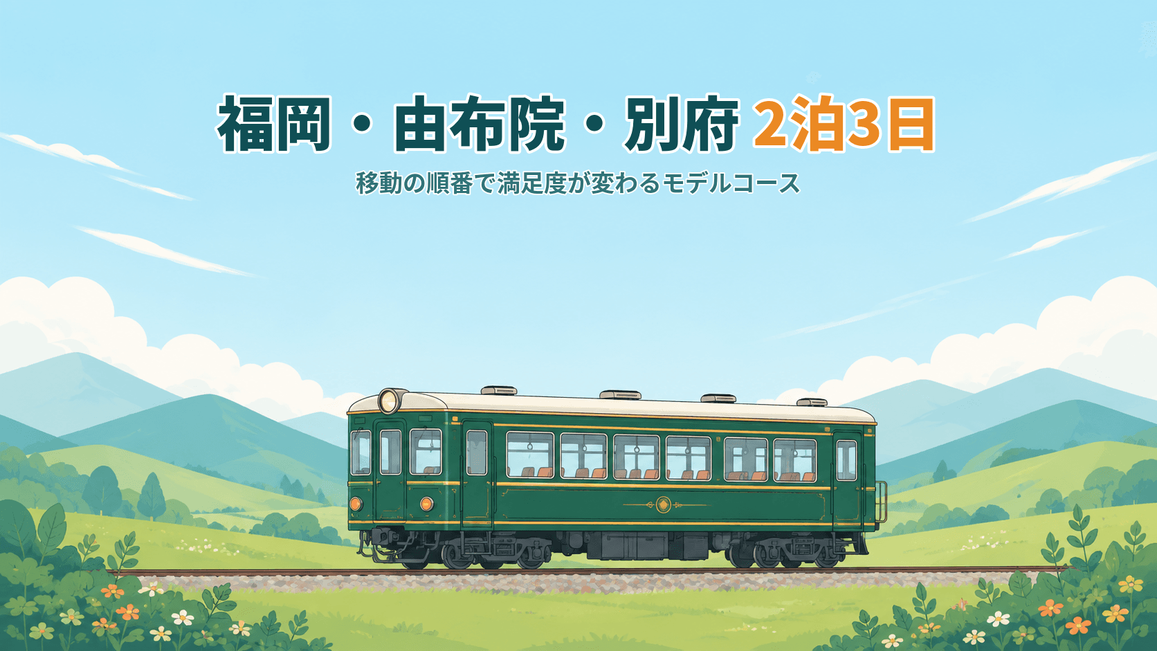福岡・由布院・別府を巡る2泊3日モデルコース|移動の順番で満足度が変わる