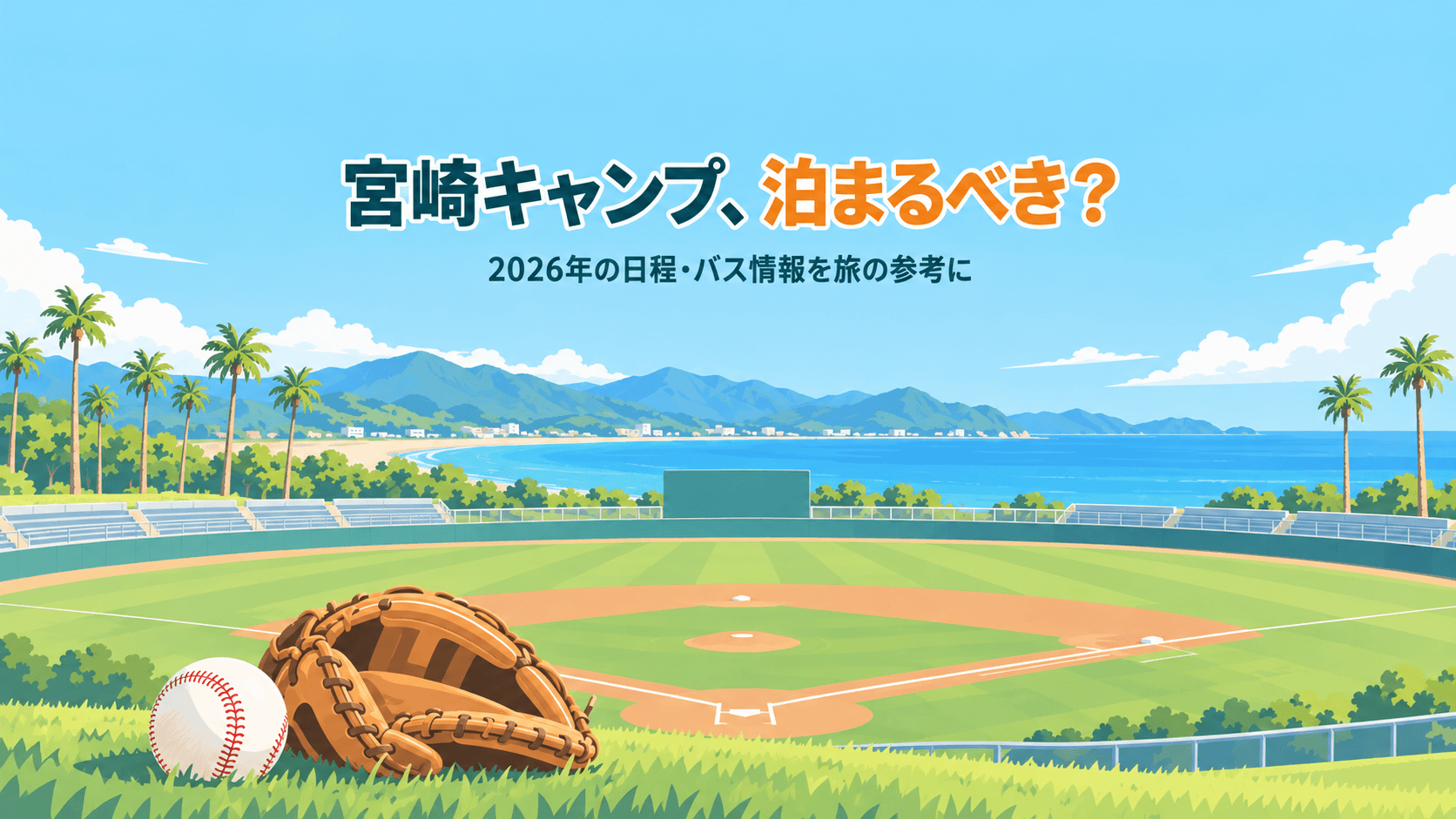 宮崎の春季キャンプは泊まるべき?2027年の計画に使う2026年の日程・バス情報