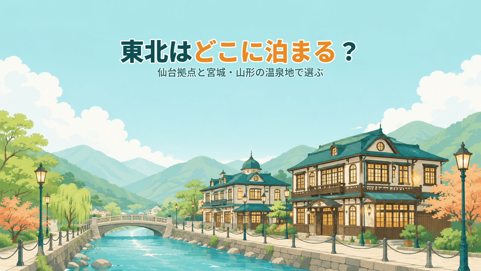 東北はどこに泊まる?仙台拠点と宮城・山形の温泉地で選ぶエリアガイド